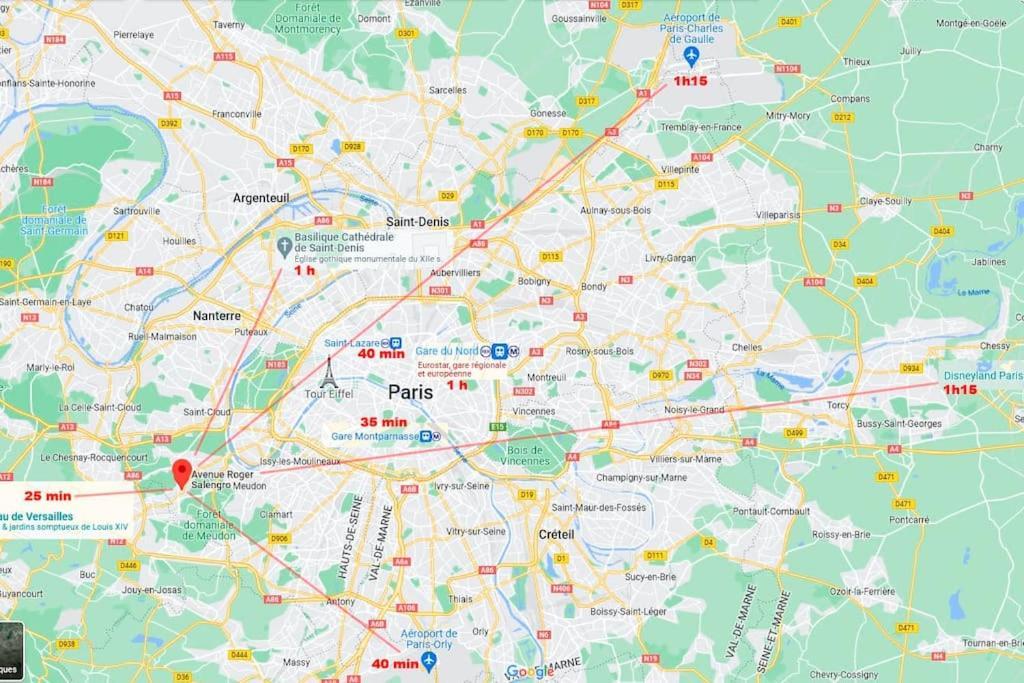 Studio Sous Les Toits Proche Paris Et Versailles Chaville Eksteriør bilde